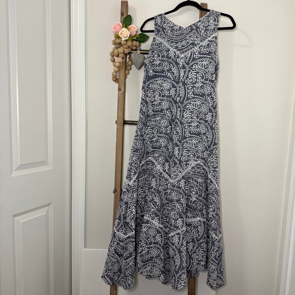 Sundance Embroidered Marceline Dress Blue White Size‎ Small - Picture 7 of 10